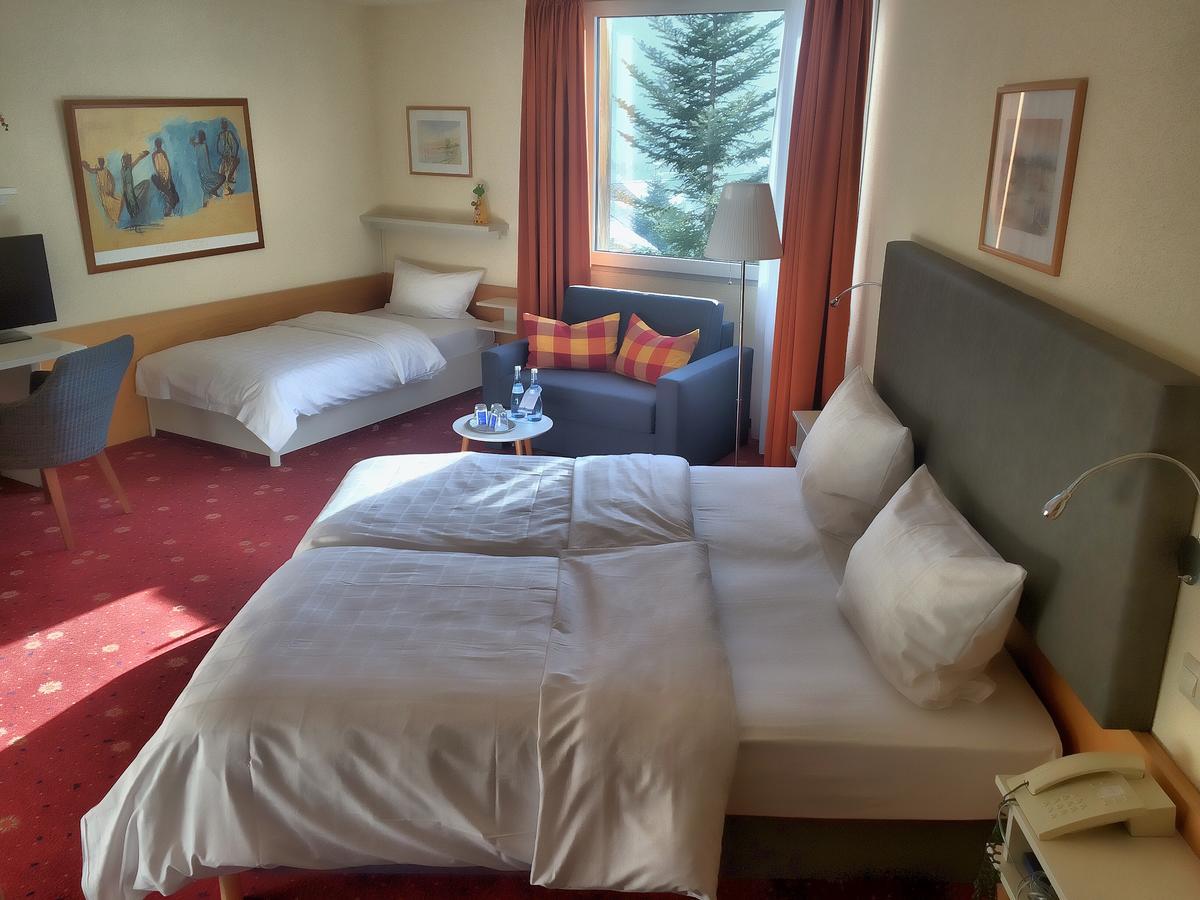 Akzent Hotel Hoehenblick Muehlhausen im Taele Esterno foto