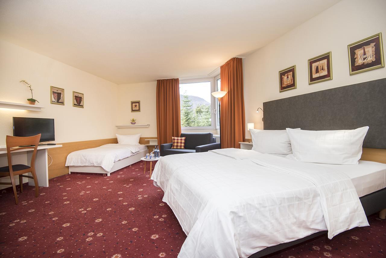 Akzent Hotel Hoehenblick Muehlhausen im Taele Esterno foto
